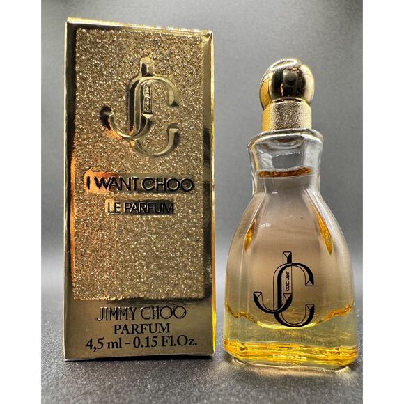 WOMEN JIMMY CHOO I WANT CHOO LE PARFUM MINI BOTTLE SPLASH 0.15 FL OZ / 4.5 ML - Picture 1 of 1
